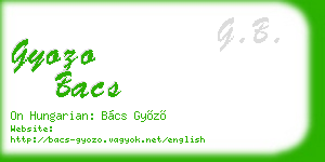 gyozo bacs business card