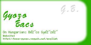 gyozo bacs business card